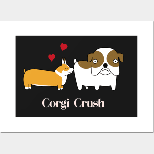 Corgi Crush Posters and Art